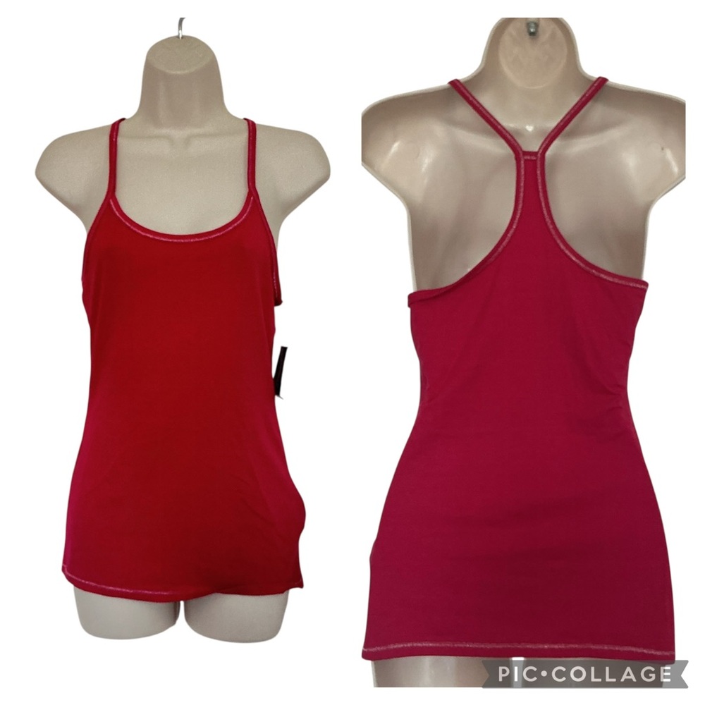 NWT Express Stretch Racerback Tank Red Brick Size Small